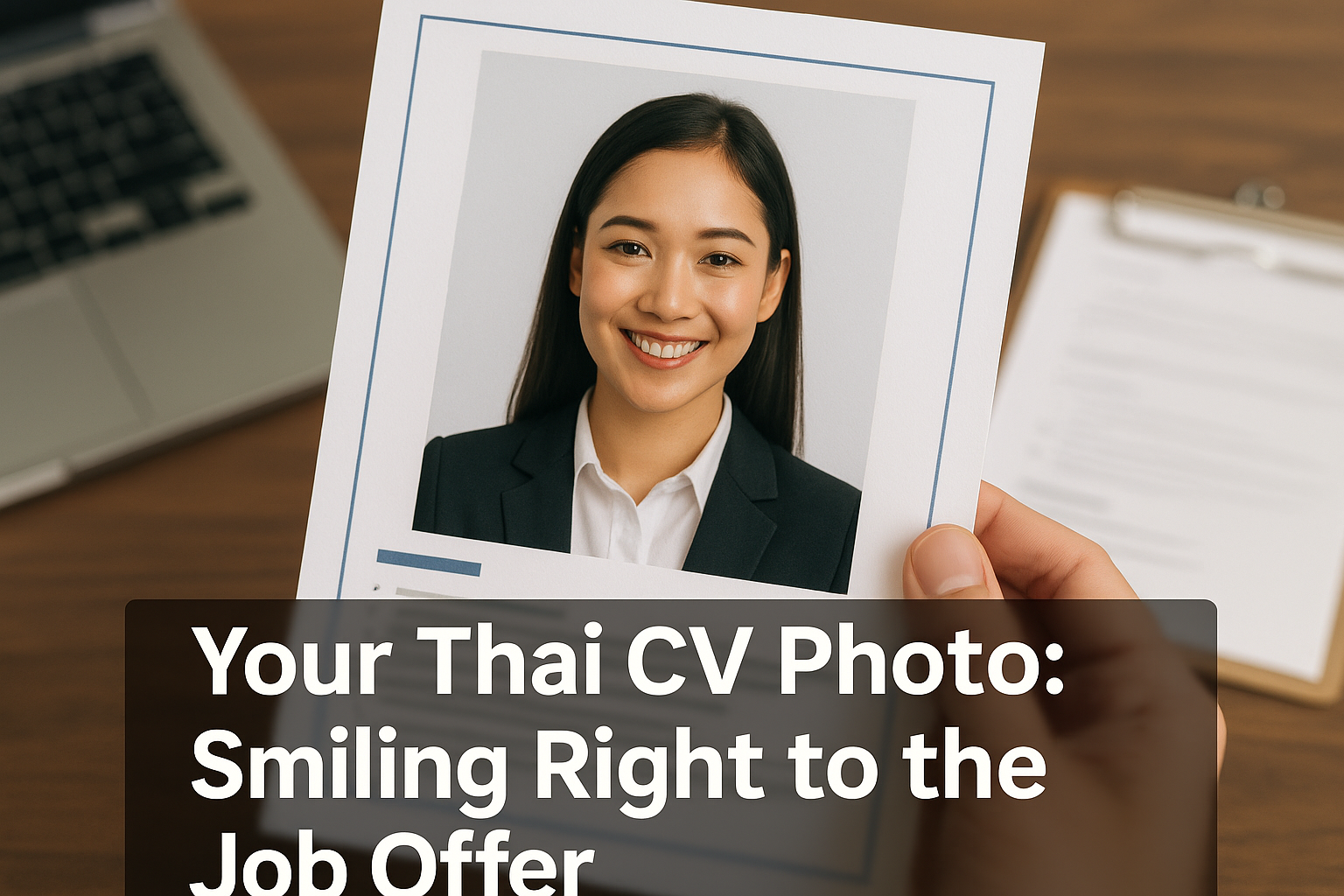 รูปติด CV ที่เมืองไทย: ยิ้มพิมใจ…ไปจนถึงได้งาน